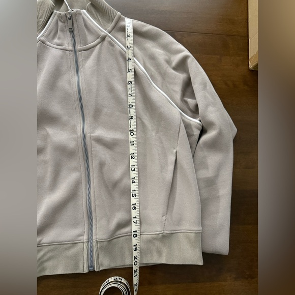 SPANX AirEssentials Pique Full Zip Track Jacket Medium - Picture 4 of 4
